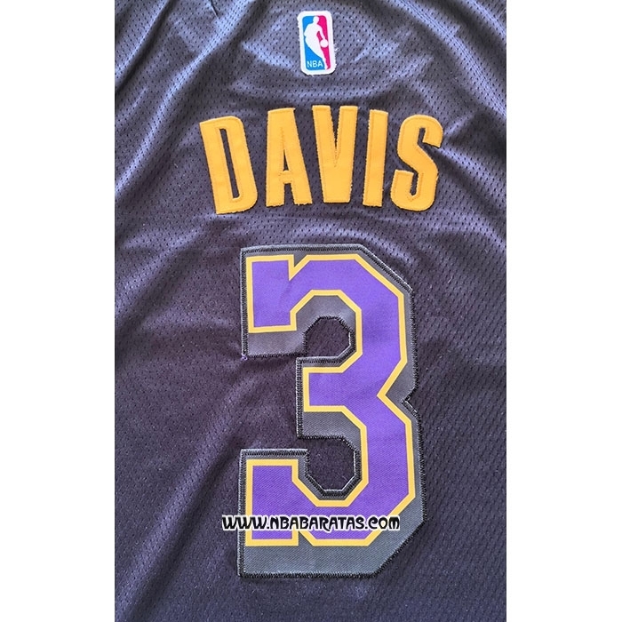 Camiseta Los Angeles Lakers Anthony Davis #3 Ciudad 2024-25 Violeta